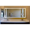 Innoci-Usa Eros 60 in. W x 28 in. H Rectangular LED Mirror with Built-in Controls, Cosmetic Mirror and Clock 63436028